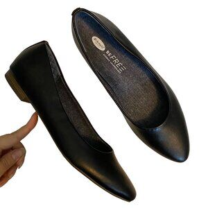 Dr. Scholls Aston Black Comfort Ballet Flats Closet Staple Office Work Womens 9